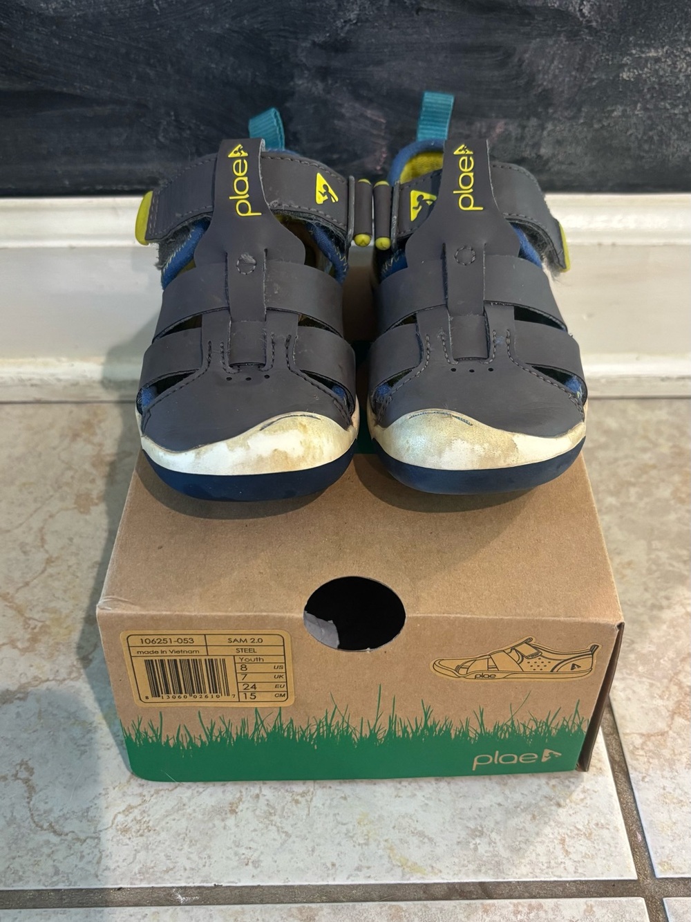 Plae Sam 2.0 Toddler Sandals – Youth Size 8